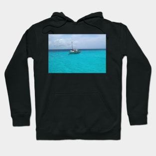 Sailing Serenity in the Azure Waters of the Caribbean Hoodie